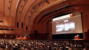 Picture of people watching presentation