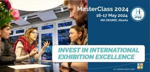 Picture of people talking at the table - MasterClass 2024 logo