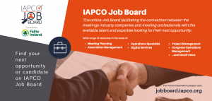 IAPCO Job Board supported by Fáilte Ireland