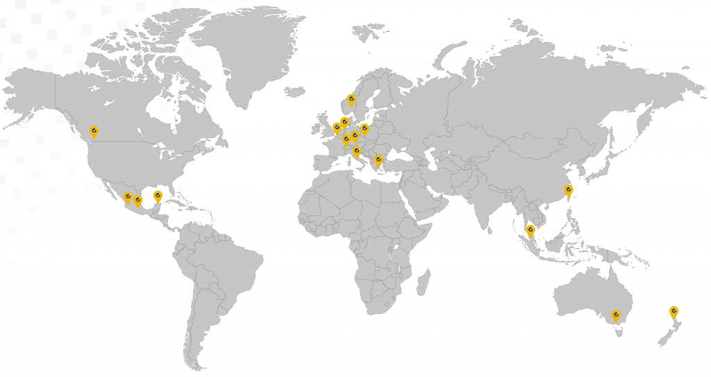 EDGE Seminars on a World map